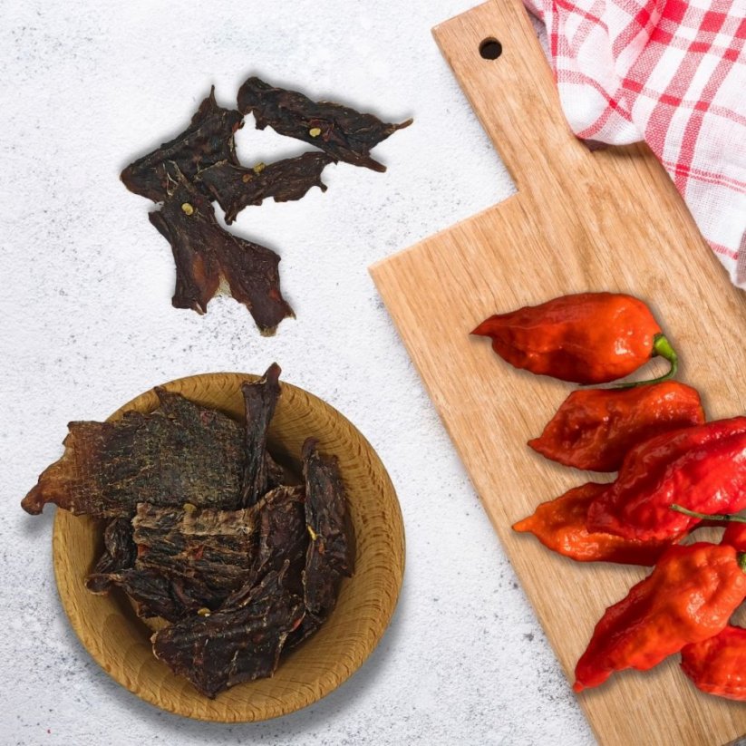 Sušené hovězí Chilli - Gramáž: 200g (4x balení 50g)