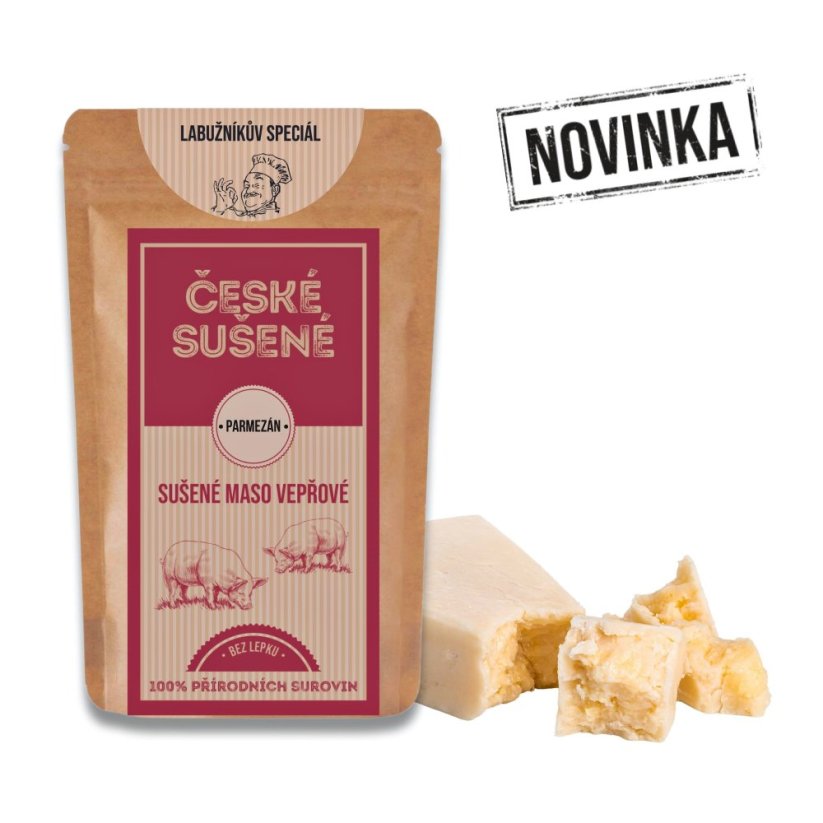 Sušené vepřové Parmezán - Gramáž: 200g Speciál (4x balení 50g)