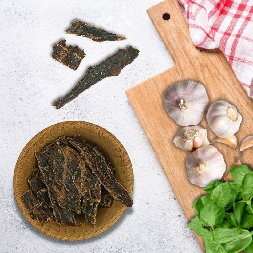 Sušené hovězí Česnek s bazalkou - Gramáž: 50g